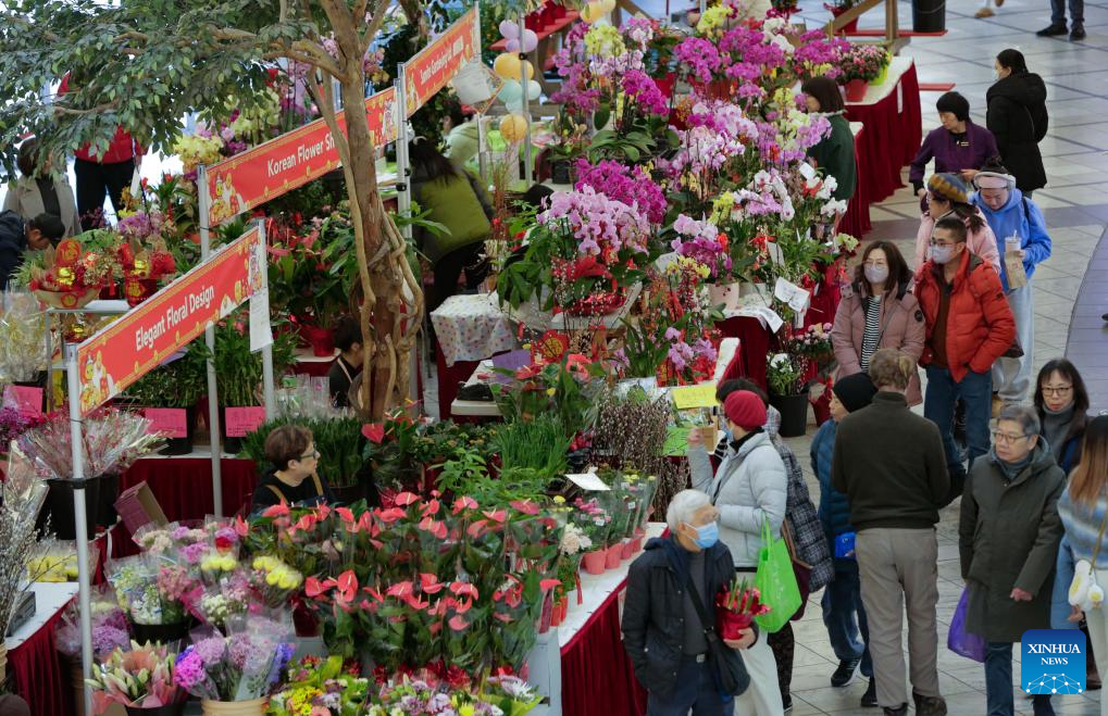 2025 Chinese Lunar New Year Flower and Gift Fair kicks off in Richmond, Canada